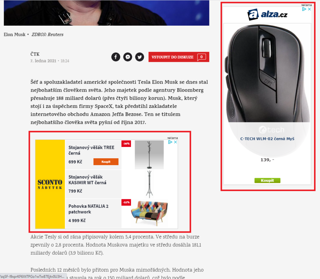 Dynamický remarketing v obsahové síti